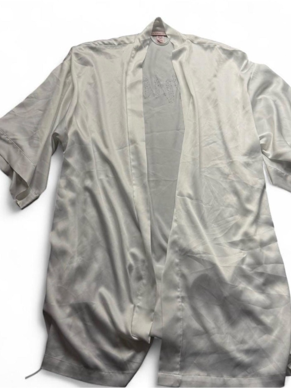 Victoria's Secret White Satin Kimono Robe